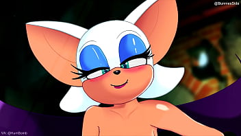 Mommy Rouge the bat gives her best boi a wet blowjob - Sonic the Hedgehog porn