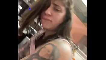 Tatted couple makes history for the best sex scene in the kitchen after eating nachos with your mom